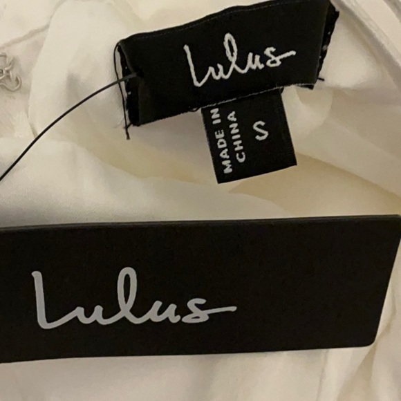 NWT Lulu’s Modern Adoration White Satin Backless Lace-Up Maxi Dress Small - Picture 13 of 13